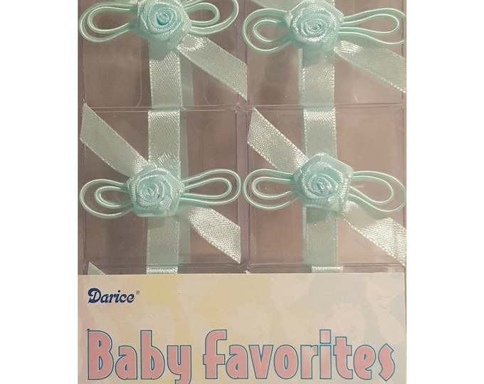 Clear Favor Boxes - Blue Rose (6)