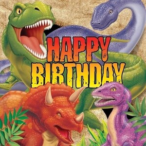 Dino Blast HAPPY BIRTHDAY Lunch Napkins (16)