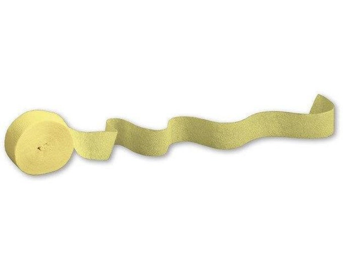 Mimosa Yellow Crepe Paper Party Streamers
