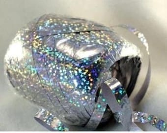 Holographic Silver Curling Ribbon Egg (75 ft.)