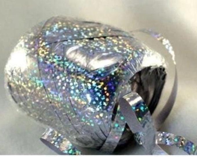 Holographic Silver Curling Ribbon Egg (75 ft.)