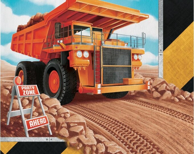 Big Dig Construction Trucks Lunch Napkins (16)