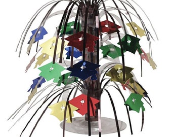Graduation Caps Mini Cascade Centerpiece