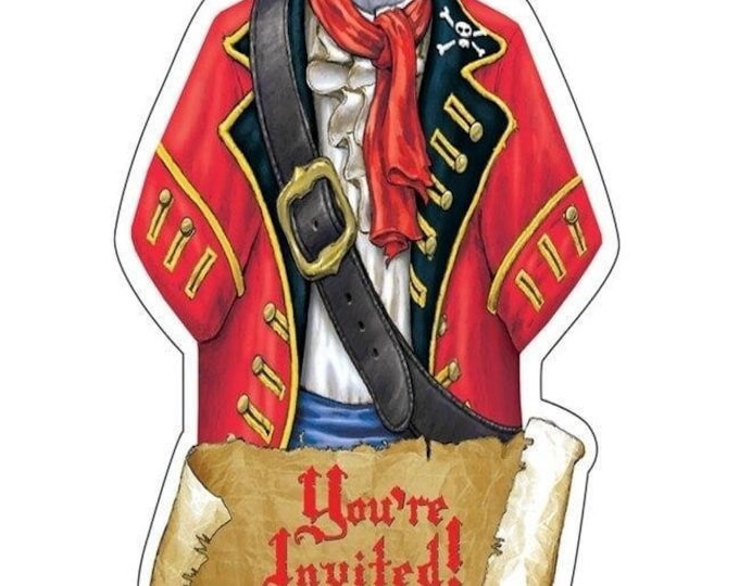 Pirate Buried Treasure Party Invitations (8)