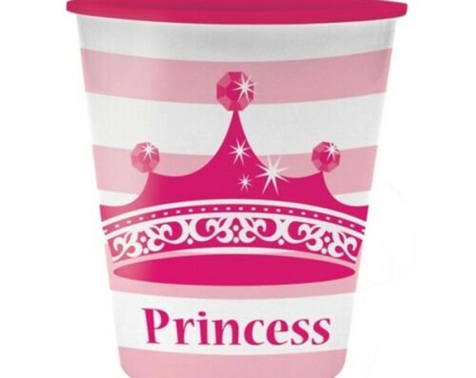 Pink Princess Royalty Souvenir Cup (1) - Birthday Party Supplies