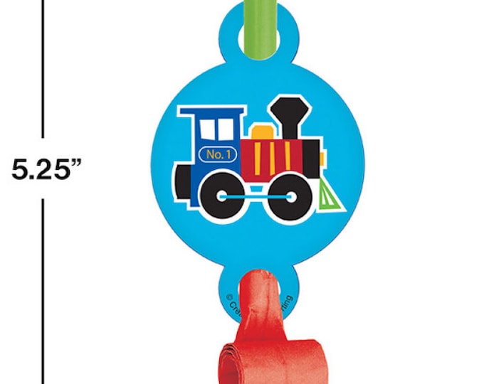 All Aboard Train Party Blowouts (8) - Birthday Party Supplies