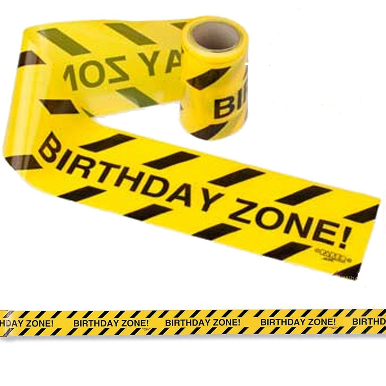 Under Construction Party Birthday Zone Warning Tape