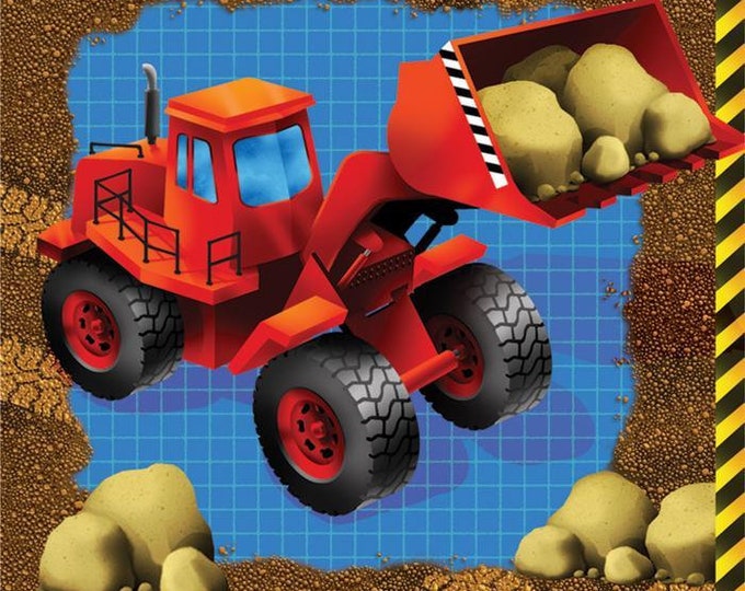 Under Construction Party Beverage Napkins (16)