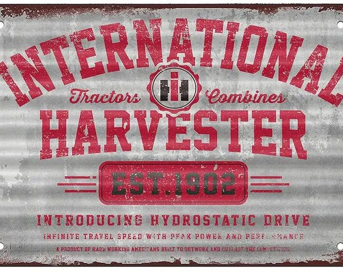 International Harvester Metal Sign - 8x12 Inch