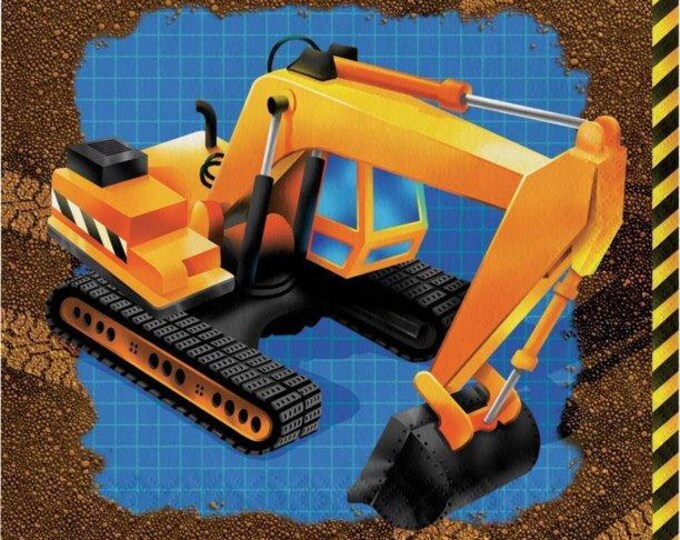 Under Construction Party Luncheon Napkins (16)