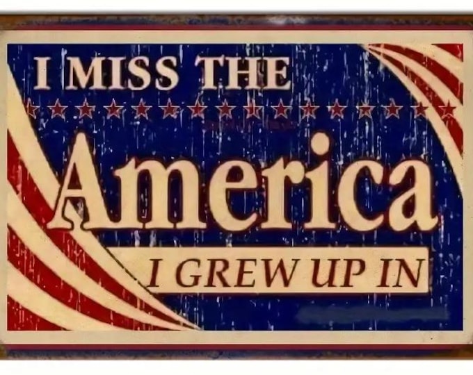 I Miss the America I Grew Up in Metal Sign - 8x12 Inch
