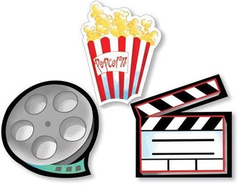 Hollywood Movie Cutouts Icons - Lights, Camera, Action!