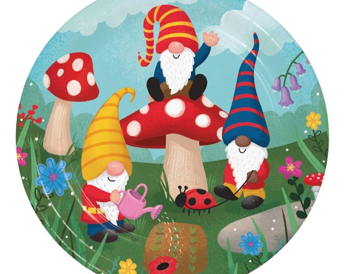 Gnome 9” Dinner Plates (8)