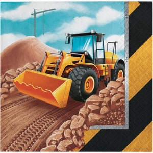Big Dig Construction Trucks Beverage Napkins (16)