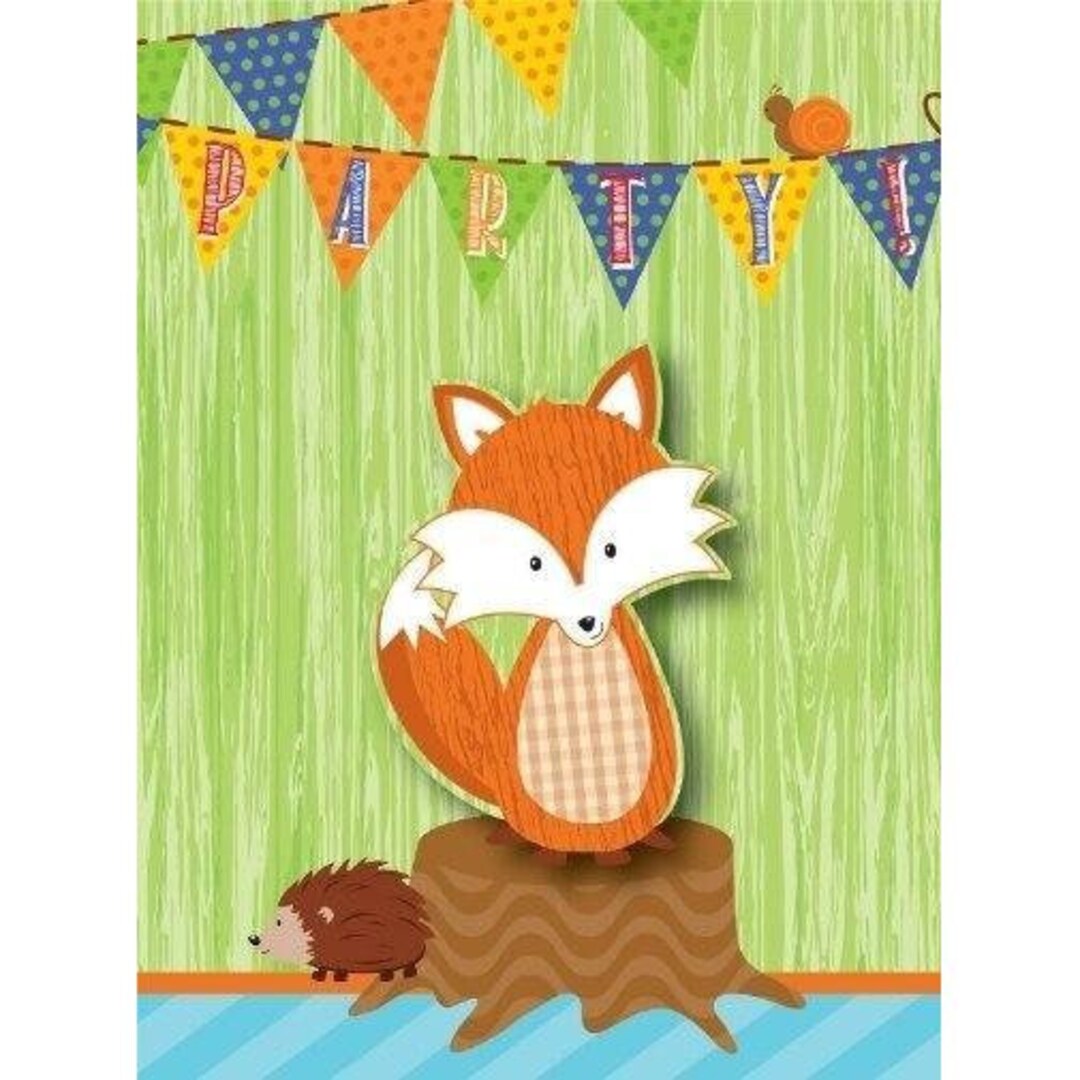 Forest Fox Party Invitations 8 - Etsy