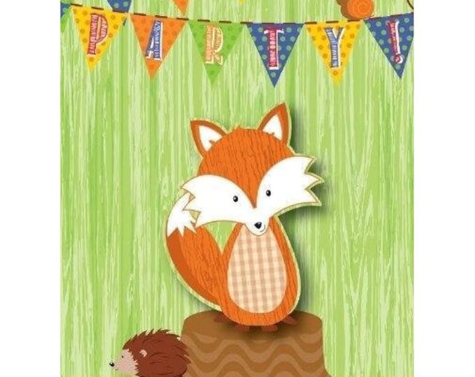 Forest Fox Party Invitations (8)