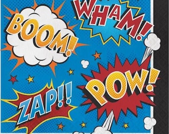 Superhero Slogans Luncheon Napkins (16)