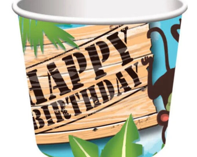 Safari Adventures TREAT Cups (6) - Jungle Birthday Party Supplies