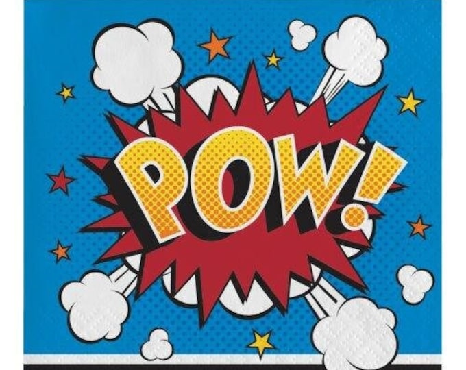 Superhero Slogans Beverage Napkins (16)