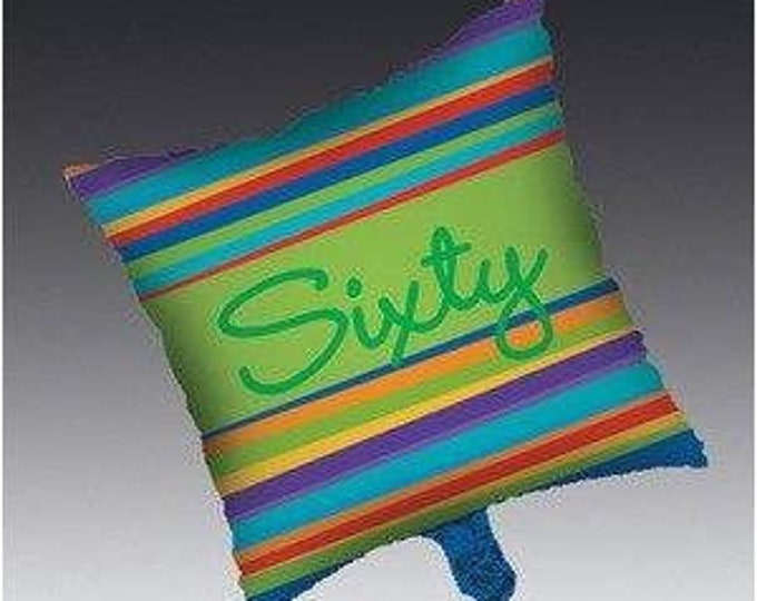 Birthday Stripes Age 60 Mylar Balloon