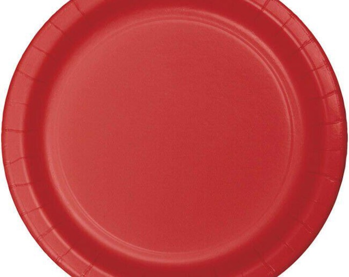 Red Dessert Plates (24)