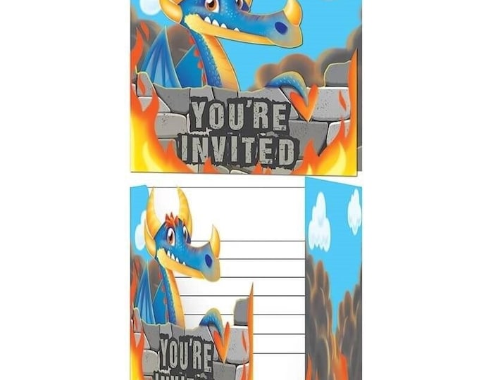Dragons Party Invitations (8)