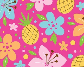 Pink Luau Fun Beverage Napkins (16)