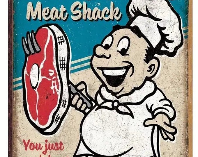 Big Jack's Meat Shack Metal Sign - 8x12 Inch