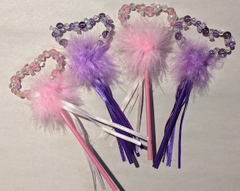 Purple and Pink Princess Wands (4)