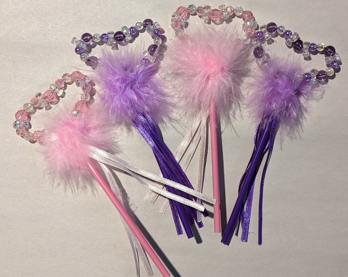 Purple and Pink Princess Wands (4)