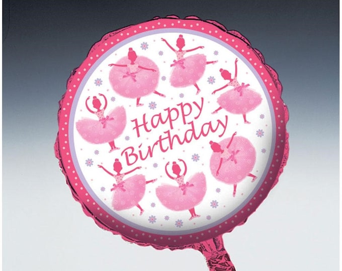 Ballerina TuTu Happy Birthday Balloon