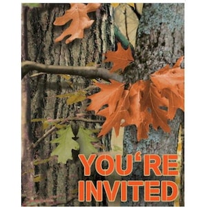 Hunting Camo Party Invitations (8)