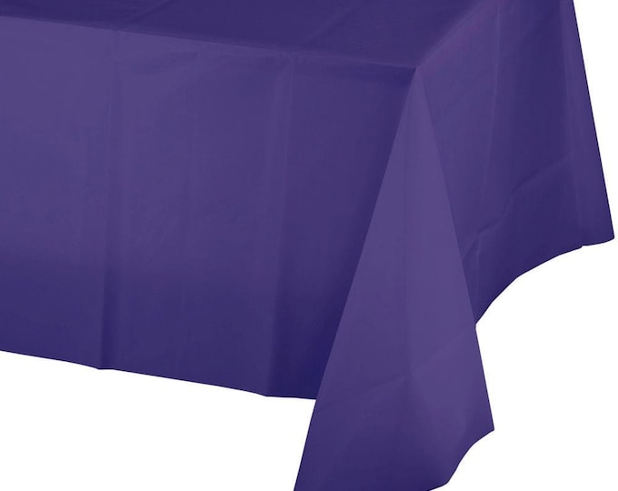 Purple Plastic Table Cover