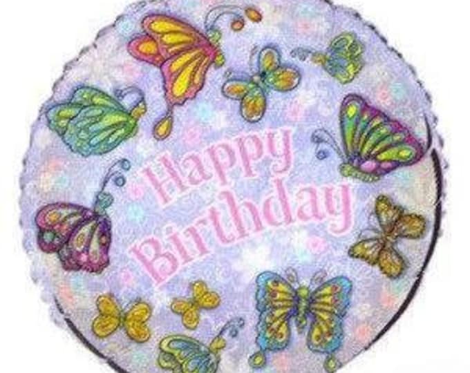 Butterfly Happy Birthday Mylar Balloon