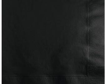 Black Luncheon Napkins (50)
