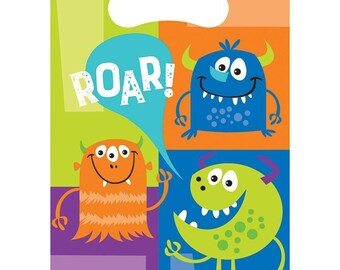 Fun Monsters Loot Bags (8) - Birthday Party Supplies