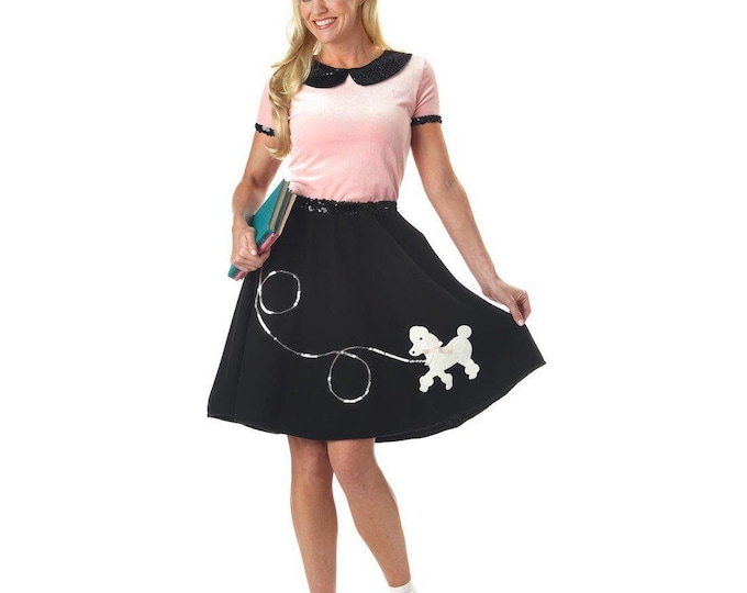 Women's 50s Poodle Skirt Costume - Sock Hop Outfit