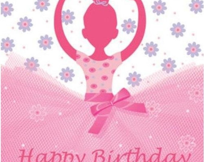 Ballerina TuTu Happy Birthday Luncheon Napkins (16)