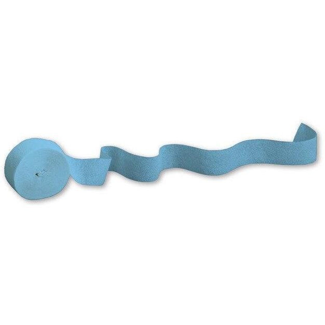Light Blue Crepe Paper Party Streamers Etsy