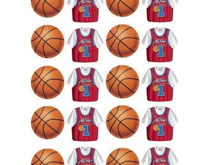 All Star Basketball Party Stickers (4 (sheets)