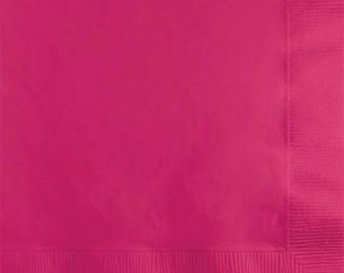 Hot Pink Luncheon Napkins (50)