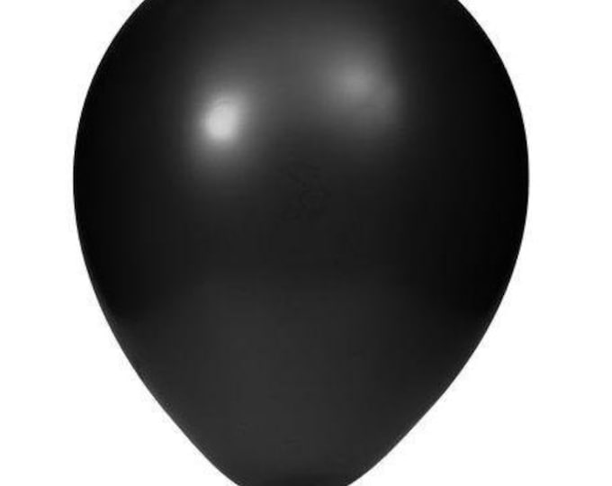 12" Black Latex Balloons (15)
