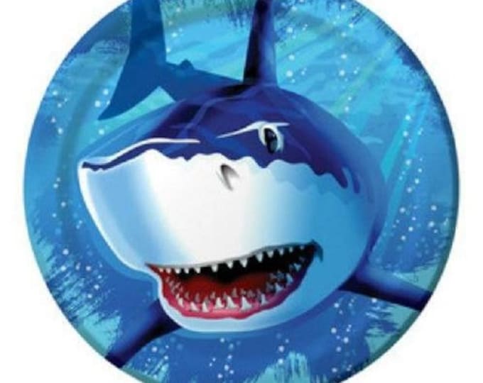 Shark Themed Dinner Plates (8)