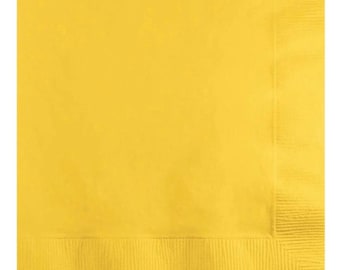 Yellow Luncheon Napkins (50)