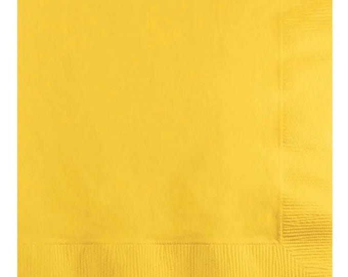 Yellow Luncheon Napkins (50)