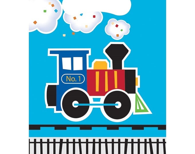 All Aboard Train Party Loot Bags (8) - Birthday Party Supplies