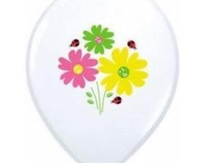 11" Daisies and Ladybug Balloons (10)