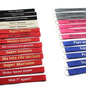 Personalized wrist key ring