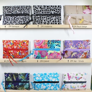 petit porte-monnaie en tissu modèles Zip au Milieu