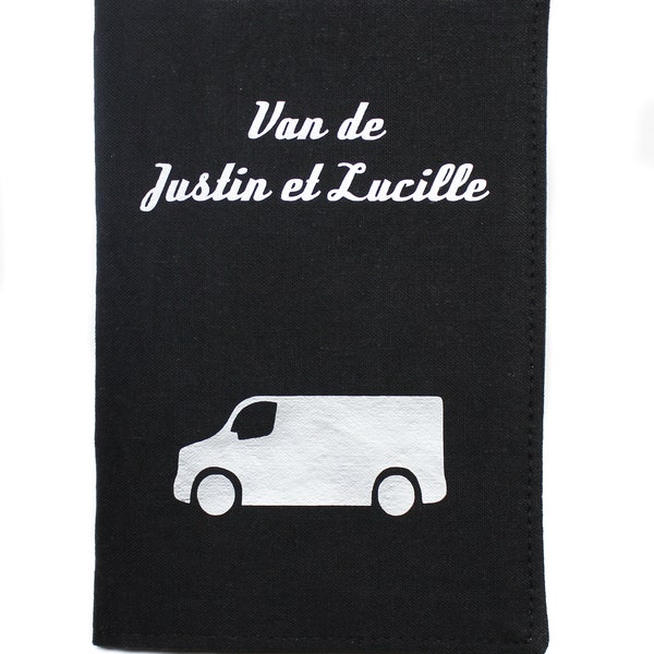 Etui personnalisable papiers voiture carte grise véhicule camping car van ,  documents auto